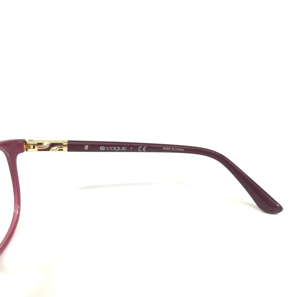 Vogue Eyeglasses Frames VO5168 2557 Red Pink Fade Gold Square 52-17-140
